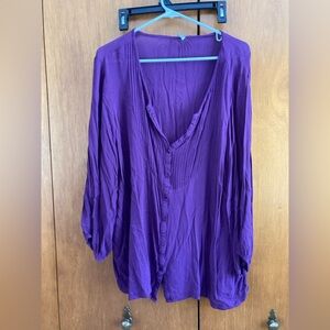 Old Navy Purple Button-Up Blouse